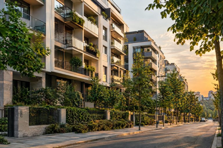 Moderne stambene zgrade u gradu